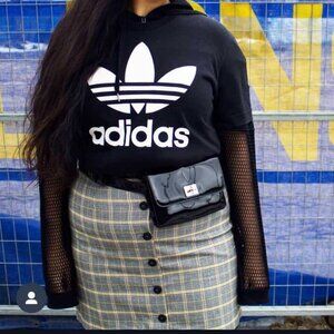 Forever 21 Plaid Button Down Mini Skirt